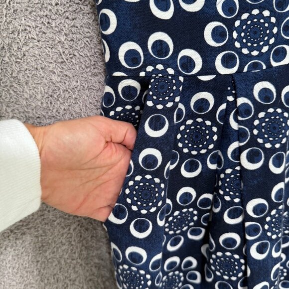 Adam Lippes Linen Silk Blend Floral Dress with pockets - Picture 6 of 11